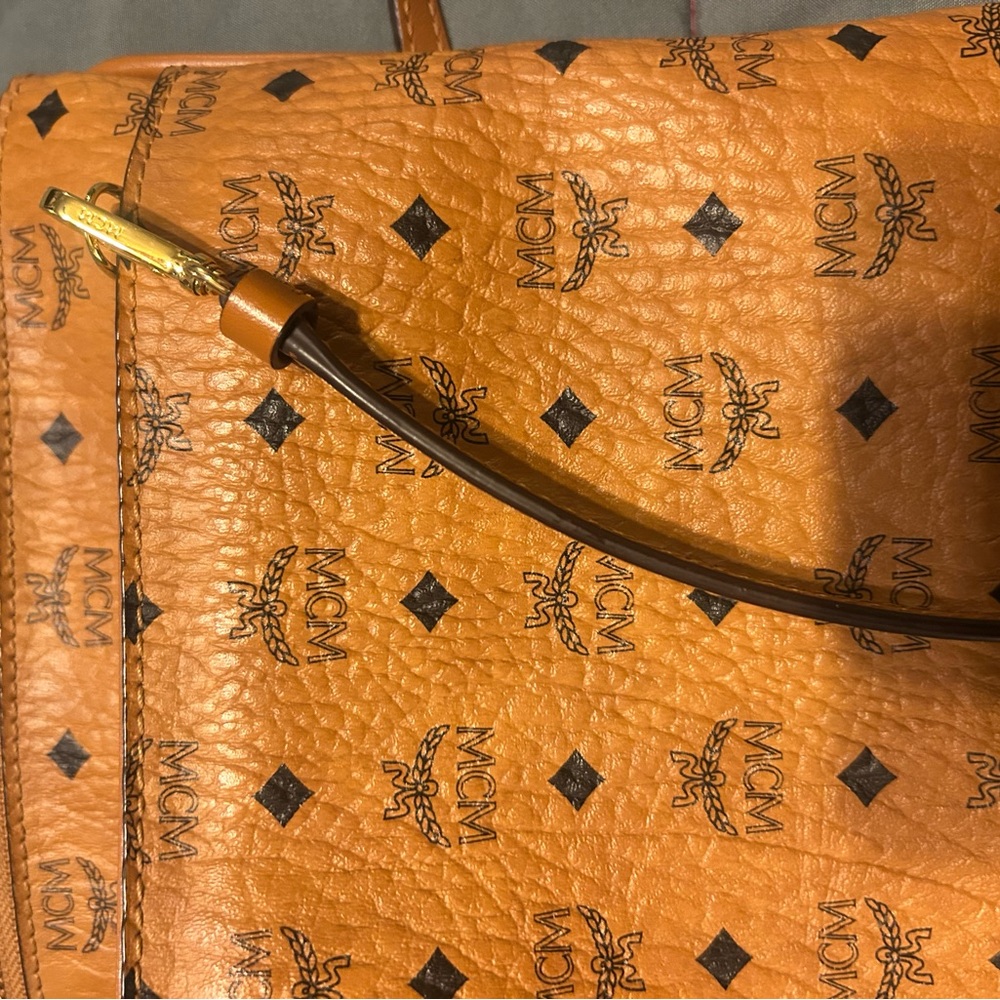 MCM Cognac Visetos Crossbody Bag - Picture 5 of 5
